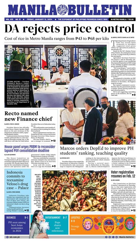 9pm philippine time|CLIPPINGS FOR TODAY AUGUST 27, 2024 A. MANILA .